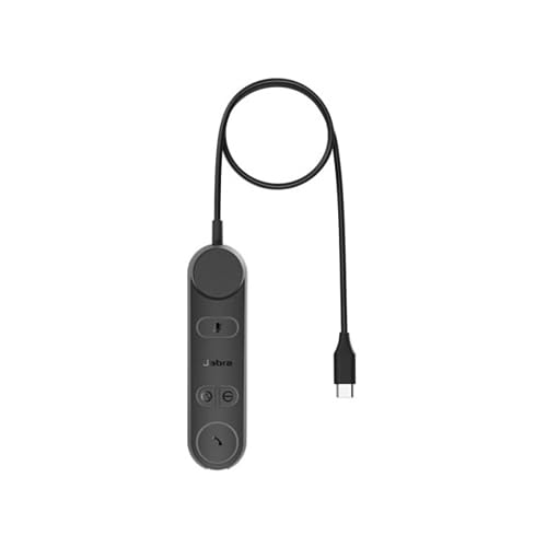 Image of Jabra Engage 50 II Link Call Control Unit - USB-C Cable Engage 50 II Mono and Stereo USB-C Wired Headsets - Works with All Unified Communications Platforms Such as Zoom & Unify - Black