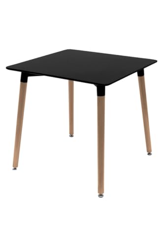 Regalos Miguel - Mesas Comedor - Mesa Tower Cuadrada 70 cm - Negro