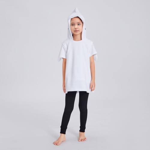 Disfraz infantil unisex chaleco con capucha de forro polar miniatura 4