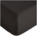 Amazon Basics FTD, Sábanas Ajustables, 135 x 190 x 30 cm, Negro