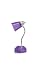 Desk Lamp with Rotating Organizer Base including Built-In Electrical Outlets (Bulb Included) (Purple)
