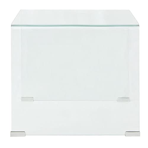Table basse en verre compacte pour optimiser l'espace de votre petit salon