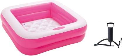 mQFIT Summer Special 3.5 feet Rectangular Inflatable Kid Swimming Pool with Air Pump, Bath tub, Water Pool for Kids Pink Color (B0927JWW2M) Amazon Price History, Amazon Price Tracker