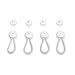 Stayput White Shock Cord & Fastener for Canvas Covers, 4 Pack