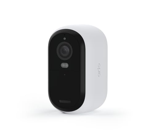 Arlo Essential 2 HD Akku &Uuml;berwachungskamera Aussen WLAN, Kabellos, 1080p Video, Farbnachtsicht, Licht, Bewegungsmelder, Sirene, 2-Wege Audio, Smart Home, mit Arlo Secure Plan Testzeitraum, 1 Kamera