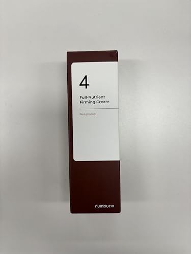 numbuzin No.4 Cream | Full-Nutrient Firming Cream | Skin Elasticity, Wrinkle Care, Anti-aging, Deeply Nourishing, Hydration | Red Ginseng, Panthenol, Niacinamide, Bifida | 2.02 fl. oz.