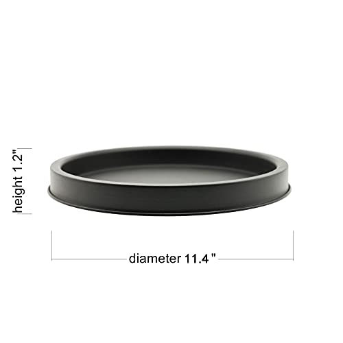 Elegant Black Round Serving Tray - Modern Farmhouse Home Decorations, Multipurpose Ottoman Tray, Perfect For Coffee Table Centerpieces #TOP1