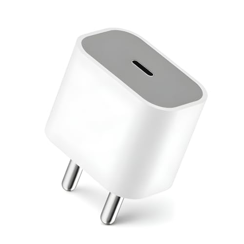 Image of Scalebee 20W USB-C Fast PD Wall Charger Adapter (for iPhone, iPad, Airpods) | PD Wall Charger Adapter, Compatible with iPhone 14 /13 /12 /11 Pro Max /Mini, iPad, AirPods, Compact & Safe, Smart Power Delivery