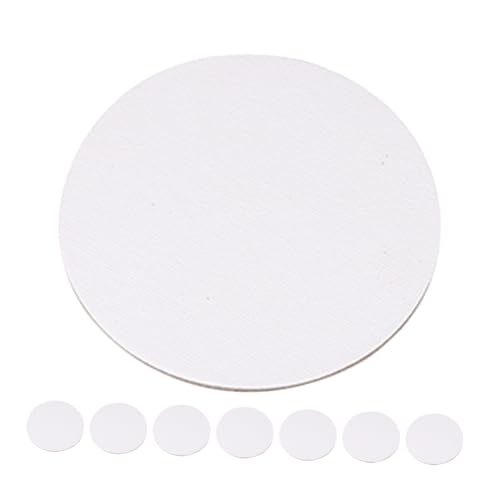 VANZACK 8pcs Round Canvas Boards Blank Stretched Canvas for Oil Acrylic Painting Lightweight and Portable Art Panels for Artists for Creative Projects