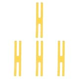 Qianly 4X Silicone Rubber Bands Camping Plate Wrapping Bands Nonslip Multifunction H Bands Packing Bands for Backpacking Traveling, Yellow