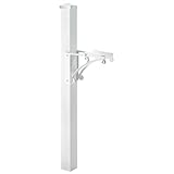 Whitehall 15993 Aluminum Superior Post and Brackets with Post Cap in White