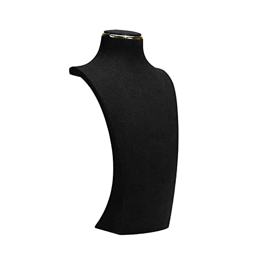 FAJNUZI2024 Porte Bijoux Porte-Collier Noir Support Porte-chaîne présentoir Mannequin Buste Organisation de la Maison Porte-Bijoux for Colliers Présentoir Bijoux(Grand)