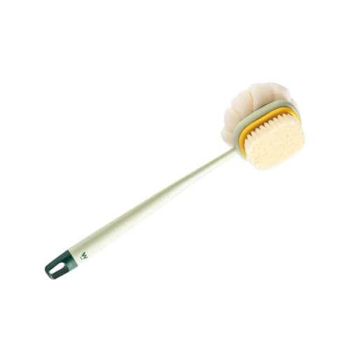 Ipetboom cepillo de ducha de doble cara soplo piel cerda toalla húmedo cuidado personal esponja baño accesorios para cuarto baño cepillo de espalda depurador de cuerpo lana de nailon Green
