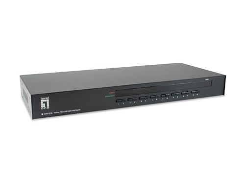 LevelOne KVM-3216 16-Port PS/2-USB VGA KVM Switch