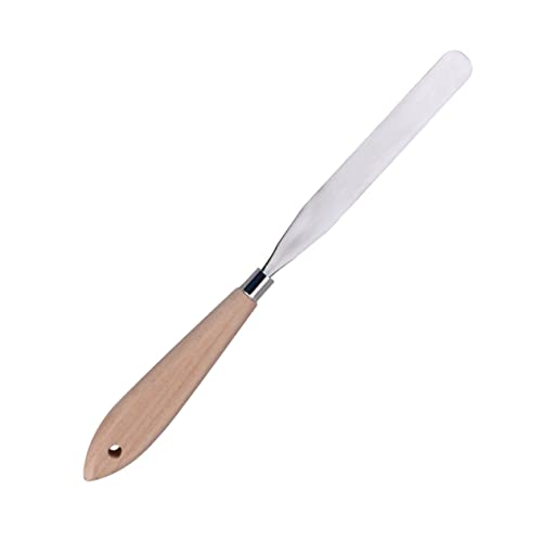 GLSTOY Painting Spatula Art Scraper Tool Pallet Knife Wooden Handle for Artists