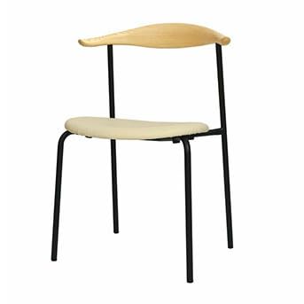 ブルホーンチェア　リプロダクト　ダイニングチェア 黒脚 Bull Horn（ブルホーン チェア）ブラック脚・ナチュラル： リ