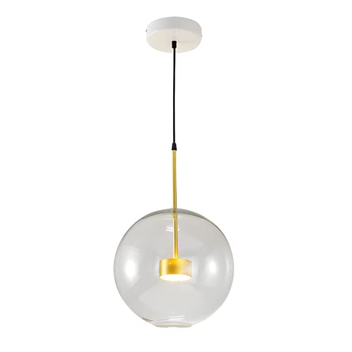 Lustre à bulles en laiton moderne suspension globe salon 3000K