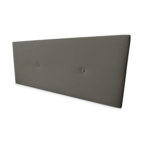 amuéblate online - Cabecero Polipiel Premium Acolchado Trento Medidas 105 x 60 cm (Cama de 90 y 105) Gris