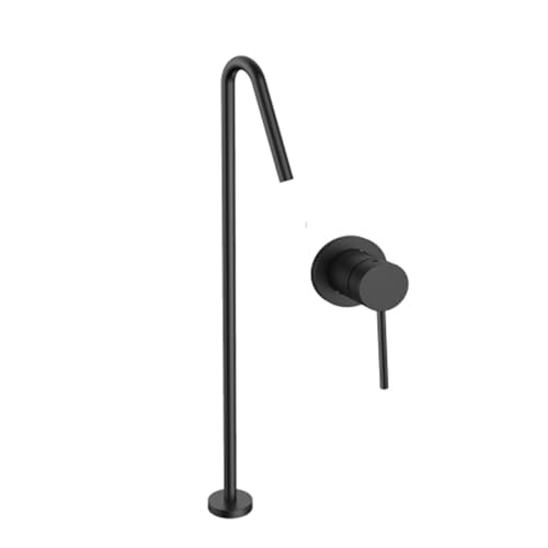 Mitigeur de bain dissimulé monomode MOCHAMIK avec colonne sur pied noire