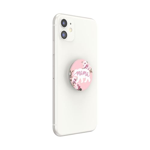 Image of PopSockets Adhesive Phone Grip, Holder, Phone Stand, Nature - Mama Bear