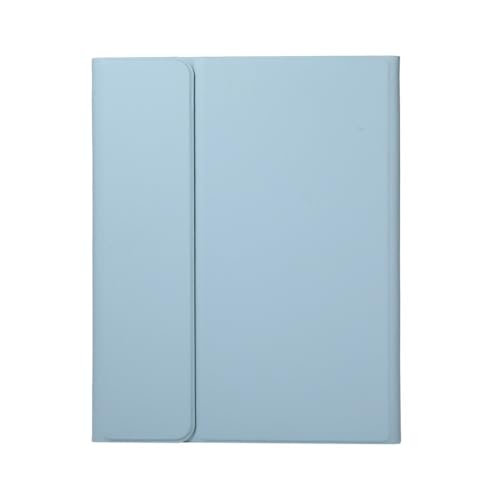 Protège-tablette bleu brume en cuir pour le travail nomade