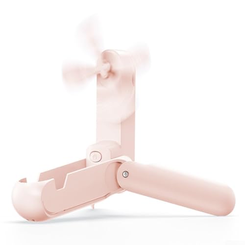 Gdfnmogo Linterna compacta portátil para exteriores con potencia para mini ventilador plegable recargable con 3 velocidades con cámara de escritorio de estilo eléctrico (2)