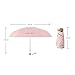 Small Travel Umbrella for Rain Protection Sun-Folding UV Umbrella Windproof Compact Mini Solid Color Fashion Umbrella