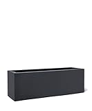 VAPLANTO® Pflanzkübel Box 60 Anthrazit Schwarz Rechteckig * 60 x 20 x 20 cm * 10 Jahre Garantie