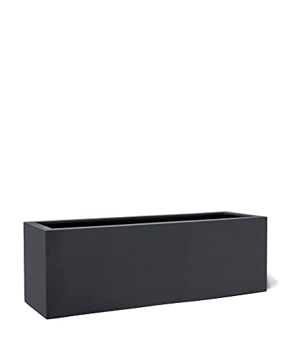ESCHBACH® Pflanzkübel Box 60 Anthrazit Schwarz Rechteckig * 60 x 20 x 20 cm * 10 Jahre Garantie