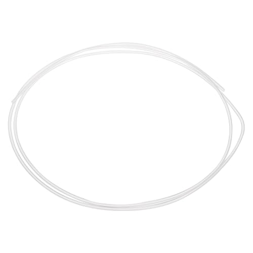 sourcing map 1M/3.3ft PTFE Tube,1mm IDx2mm OD PTFE Tubing,Clear