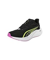Puma Women's Electrify Nitro 4 Running Shoe, Puma Black/Yellow Alert, 9 US