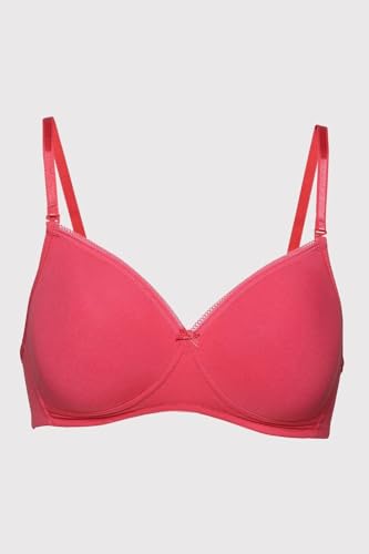 Image of Van Heusen Women's Cotton T-Shirt Bra|16 Hour Comfort|Everyday Bra|Breathable Perforated Cups|Anti Bacterial Tech|Sweat Absorbent|Padded|Wireless|Coverage|No Slip Soft Straps|Detachable Straps
