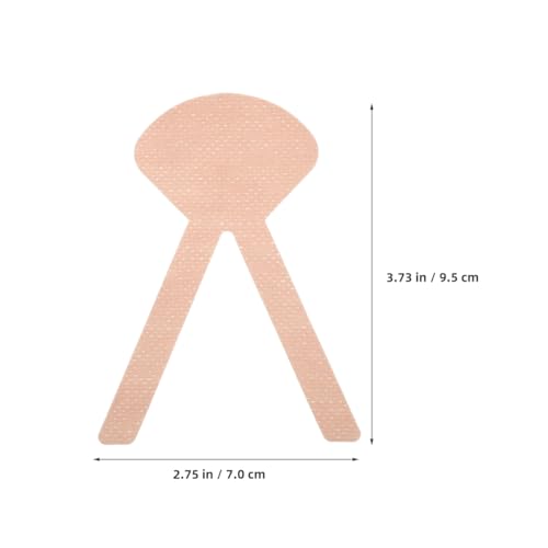 Healifty 6 Sheets of Nasal Tube Holder Nasogastric Feeding Tube Nasogastric Tube Tape Fastener Catheter Fixed Tape Sticker Home Clinic Care Nursing Supplies 11x8. 5x0. 1cm, Light Brown by Healifty - Used condition - Image 3