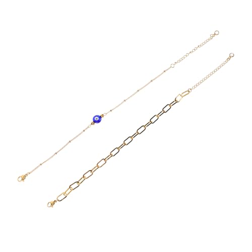 Bracelet Œil Maléfique en Acier Doré à Offrir en Cadeau d'Engagement