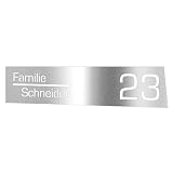 Diseño del grabador Graviers Design Placa para buzón de acero inoxidable para buzón placa autoadhesiva para nombre placa para número de casa personalizada con grabado cortado con láser