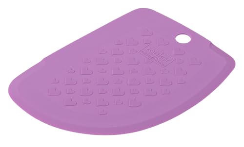 Zenker Tarjeta de masa con forma de corazón, material superflexible, estructura de corazón, ideal para San Valentín y Día de la Madre, fabricada en Alemania, apta para lavavajillas