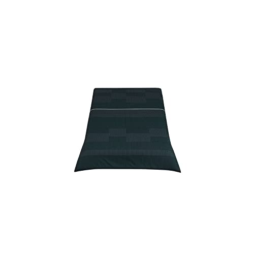 Calvin Klein Home Stripped King Comforter Set Of 3 Pieces - 1 Comforter And 2 Sham Covers, 100% Cotton 200 Tc (Dark Grey) #TOP4