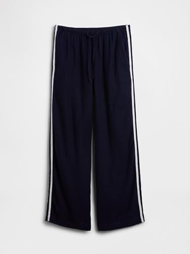 Image of Gap Womens Wide Leg Linen Pull on Pant