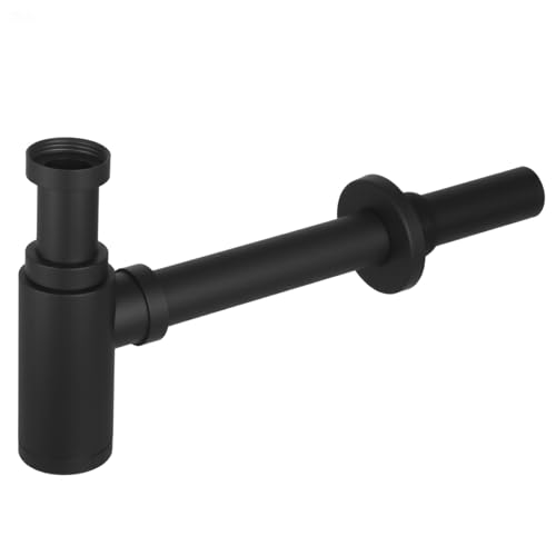 Vasphire Siphon design pour lavabo de salle de bain - En acier inoxydable 304 - Syphon de salle de bain universel - 1 1/4