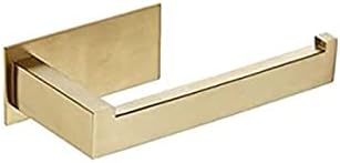 LACKINGONE 4 PCS Self Adhesive Hooks, Gold Stainless Steel Coat Hooks, Punch-Free Antirust Hooks for Bathroom Kitchen Office Wall Hooks