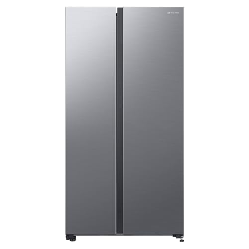Contenuto: 1x Samsung Frigorifero Side by Side Samsung Air Space AI RS62DG5003S9/EF, Installazione tradizionale, All Around Cooling, SpaceMax, Ice Maker, 655 L, LxAxP: 91,2 x 178 x 71,6 cm, Metal Inox