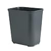 Rubbermaid Commercial Products Fire Resistant Wastebasket 7GAL/28 QT, Black, for Hospitals/Schools/Hotels/Offices