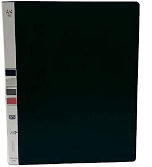 Shuang You Plastic Box File for Office documents and certificates A4 Size 2D Tough Durable Ring Binder Box Board File Certificates Holder Portfolio Files Folders ( Pack of 1,Black)