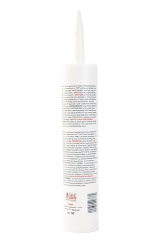 Rutland 500°F RTV High Heat Silicone Sealant Clear, USA-Made High Temperature Gasket Maker Adhesive - UV Stable, Oil Resistant & Non-Corrosive