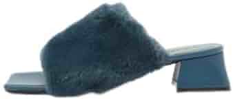 Amazon | [ローズバッド] フェイクファースクエアトゥミュール