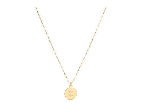 kate spade new york Initial Mini Pendant, C Gold, One Size