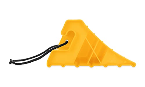 Camco Super Wheel Chock With Rope - Helps Keep Your Trailer In Place So You Can Re-Hitch - (44475) , Yellow #TOP1