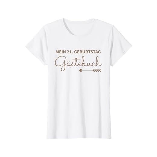 Mujer Libro de visitas para fiesta de cumpleaños 21 años Camiseta