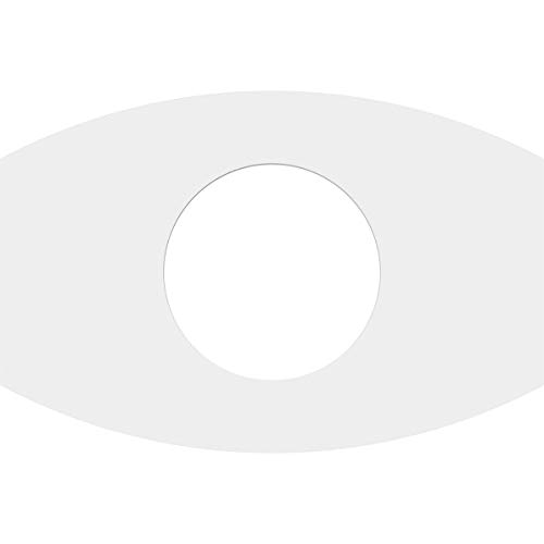 Image of Ekena Millwork CMP10X6KY-04000 Kailey Architectural Grade PVC Contemporary Urethane Ceiling Medallions 10 inchW x 6 5 /8 inchH x 4 inchID x 5 1 /4 inchC x 1 inchP