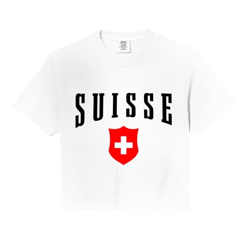 Switzerland Swiss Flag Comfort Colors Crop Top